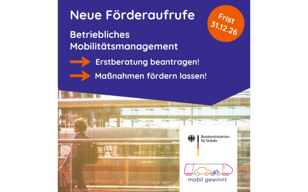 Neue Förderung für Betriebliches Mobilitätsmanagement in KMU